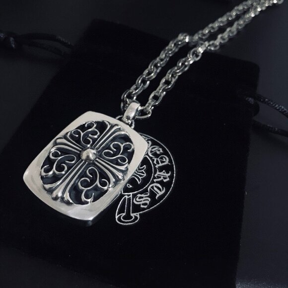 Chrome Hearts Cross Square Silver Necklace - Picture 3 of 5